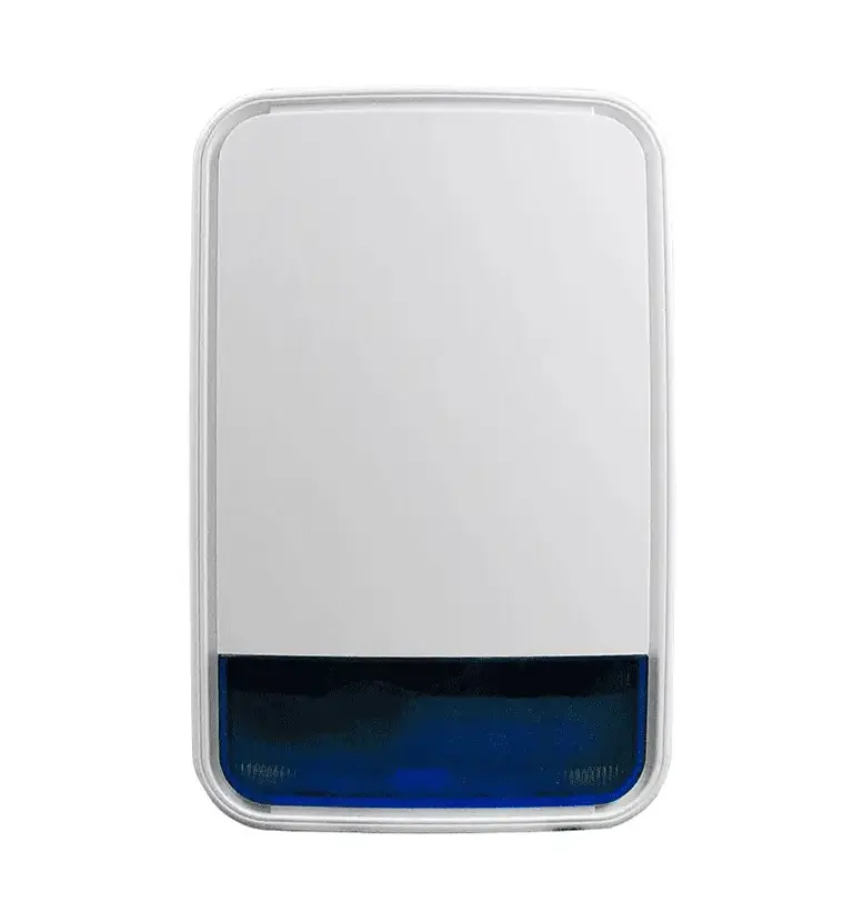 PG9911B BATT Sirena con luz estroboscópica exterior 110 dB c/batería Inalámbrica